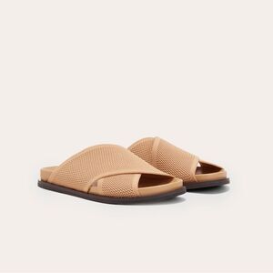 NEW EVERLANE The ReKnit Form Crossover Sandal in Caramel